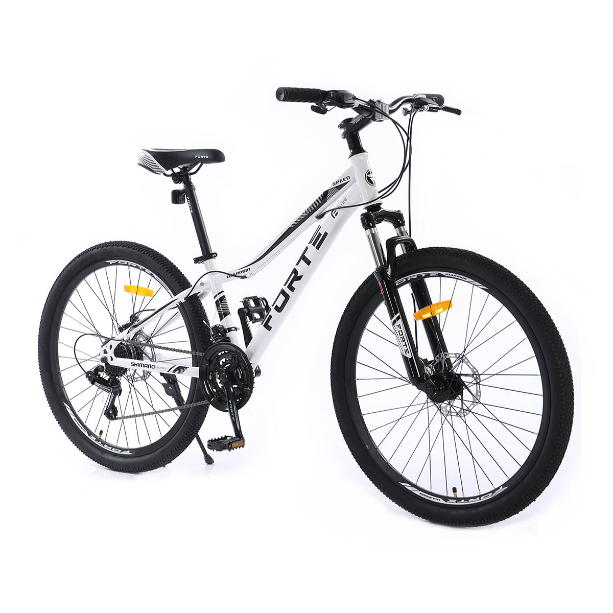 Велосипед FORTE WARRIOR 26"/13", біло-чорний