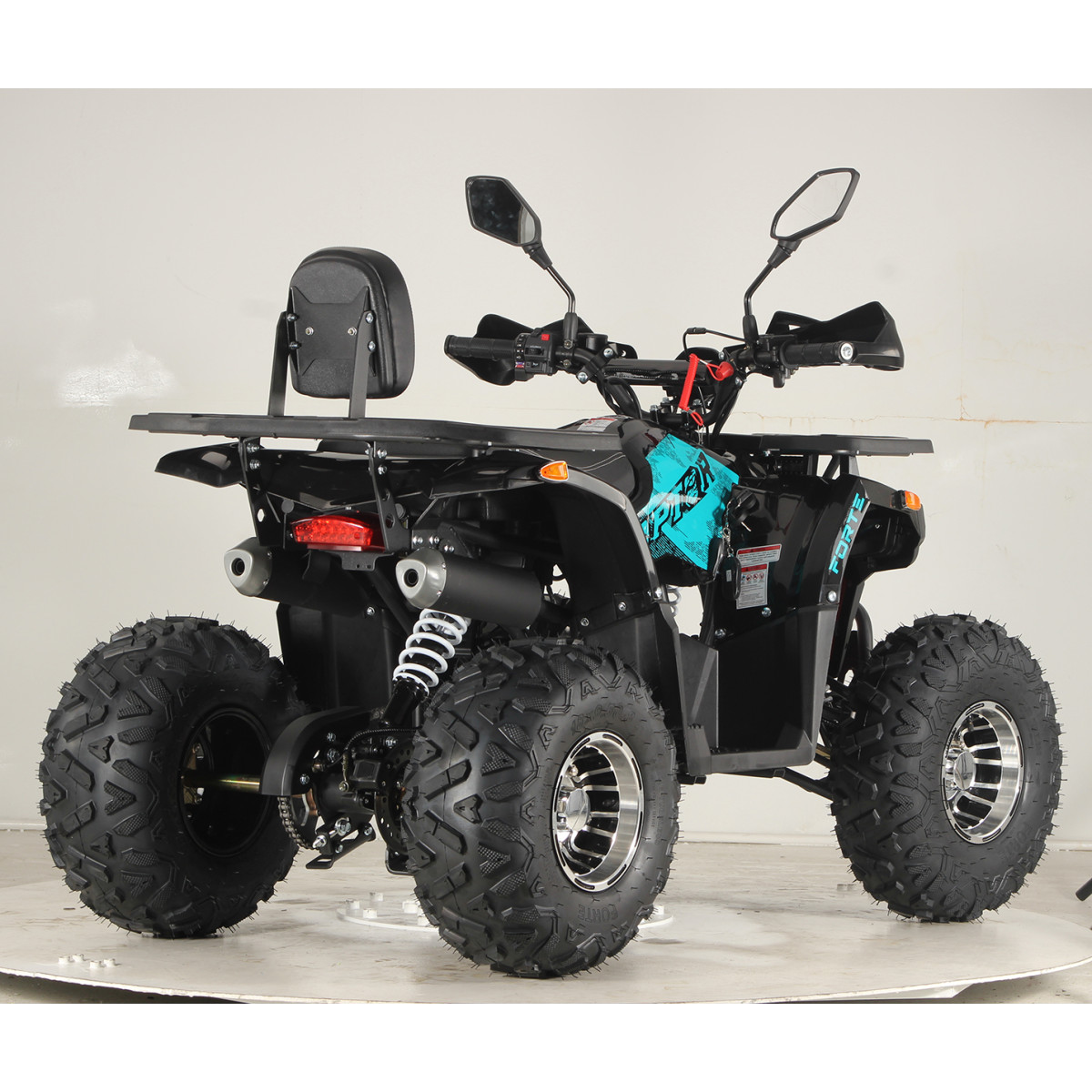 Квадроцикл FORTE ATV125P Блакитно-червоний