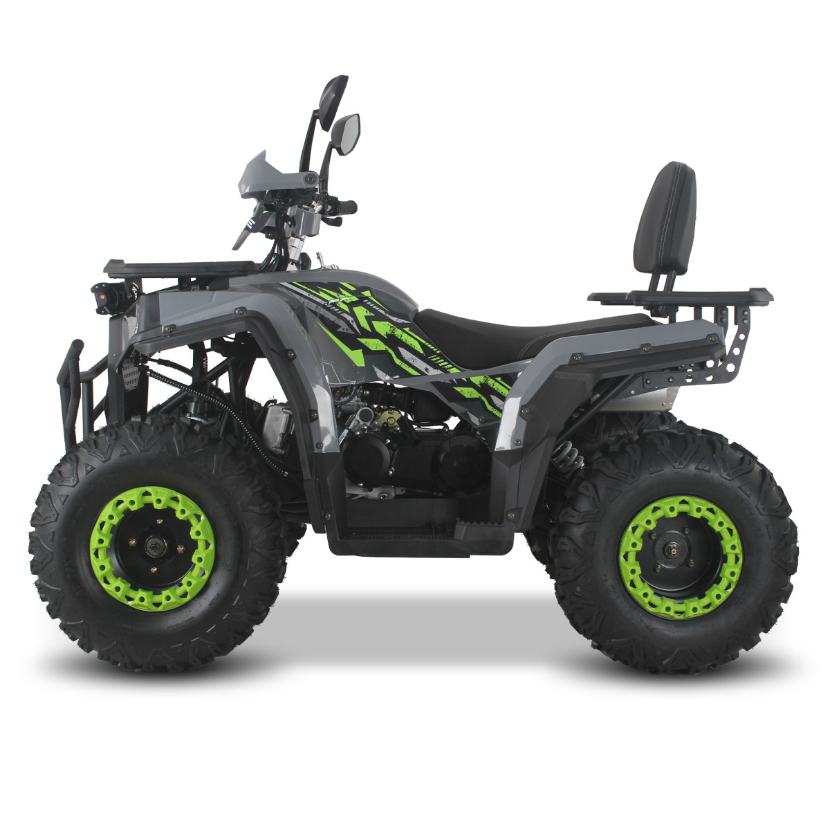 Квадроцикл FORTE ATV-200G Зелено-сірий