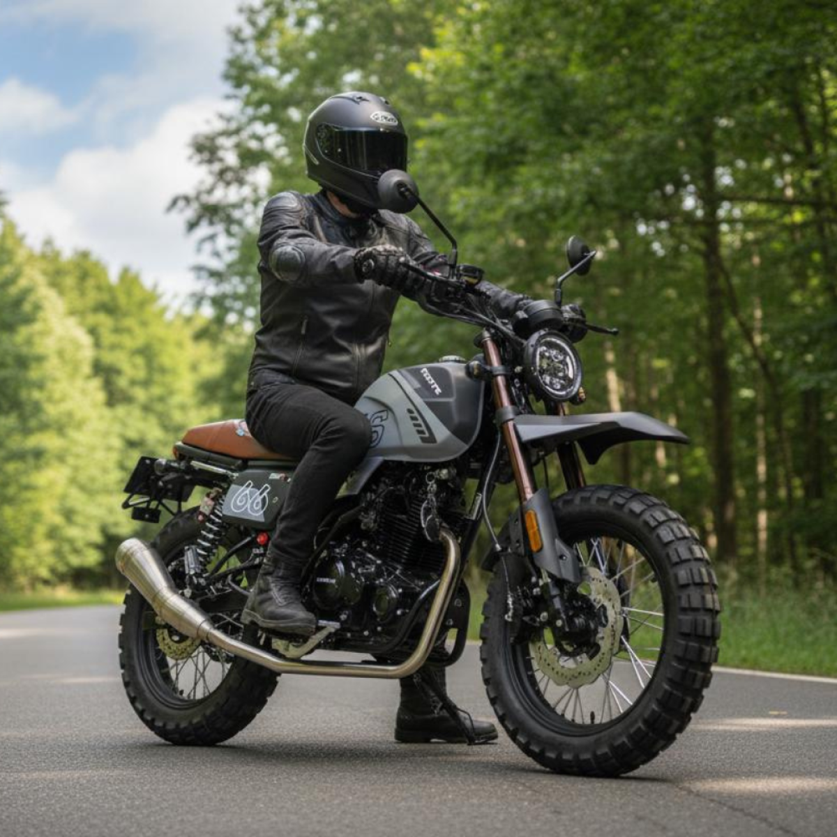 Мотоцикл FT250-F6 Forte Чорно-сірий