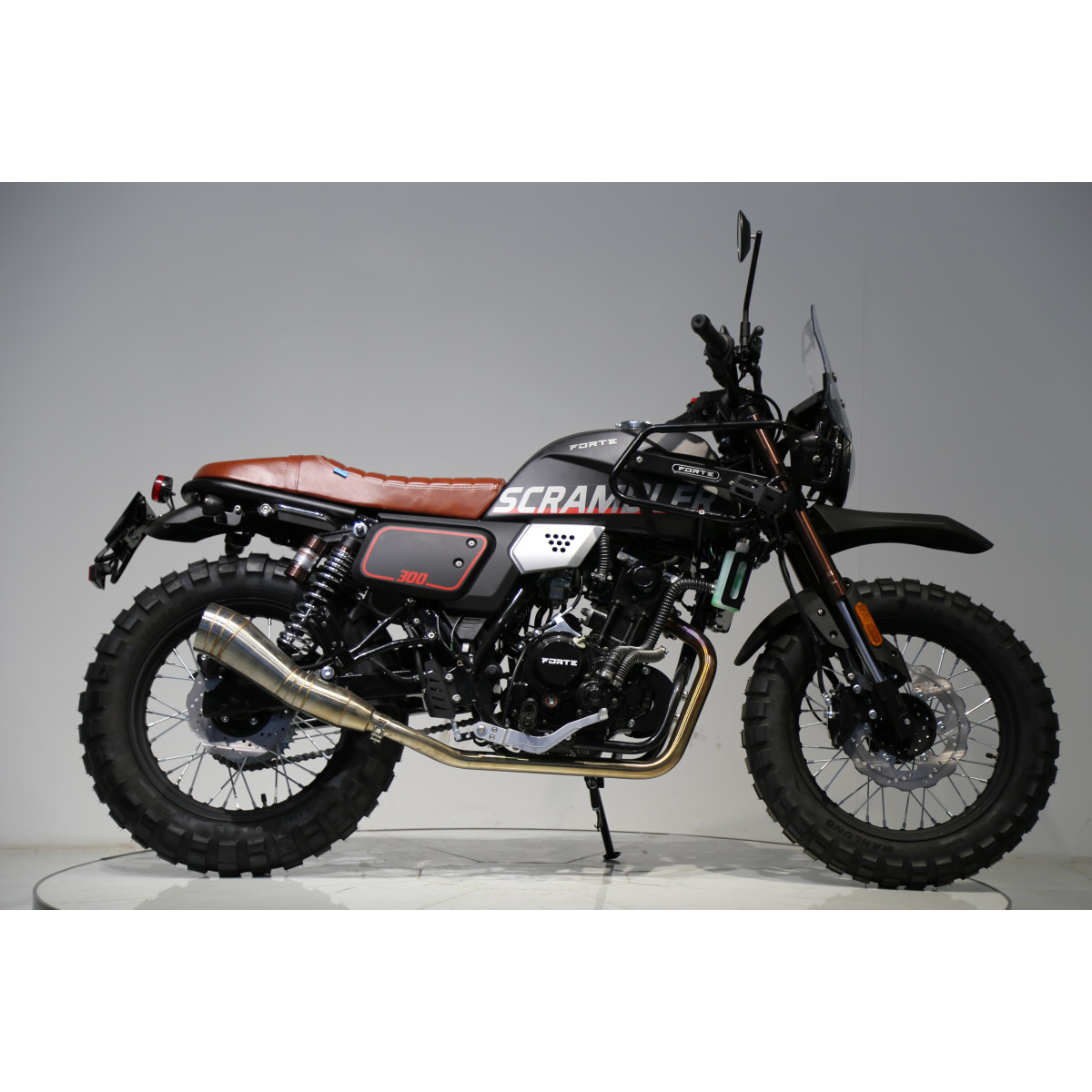 Мотоцикл Scrambler FT300-F6P Forte Чорний