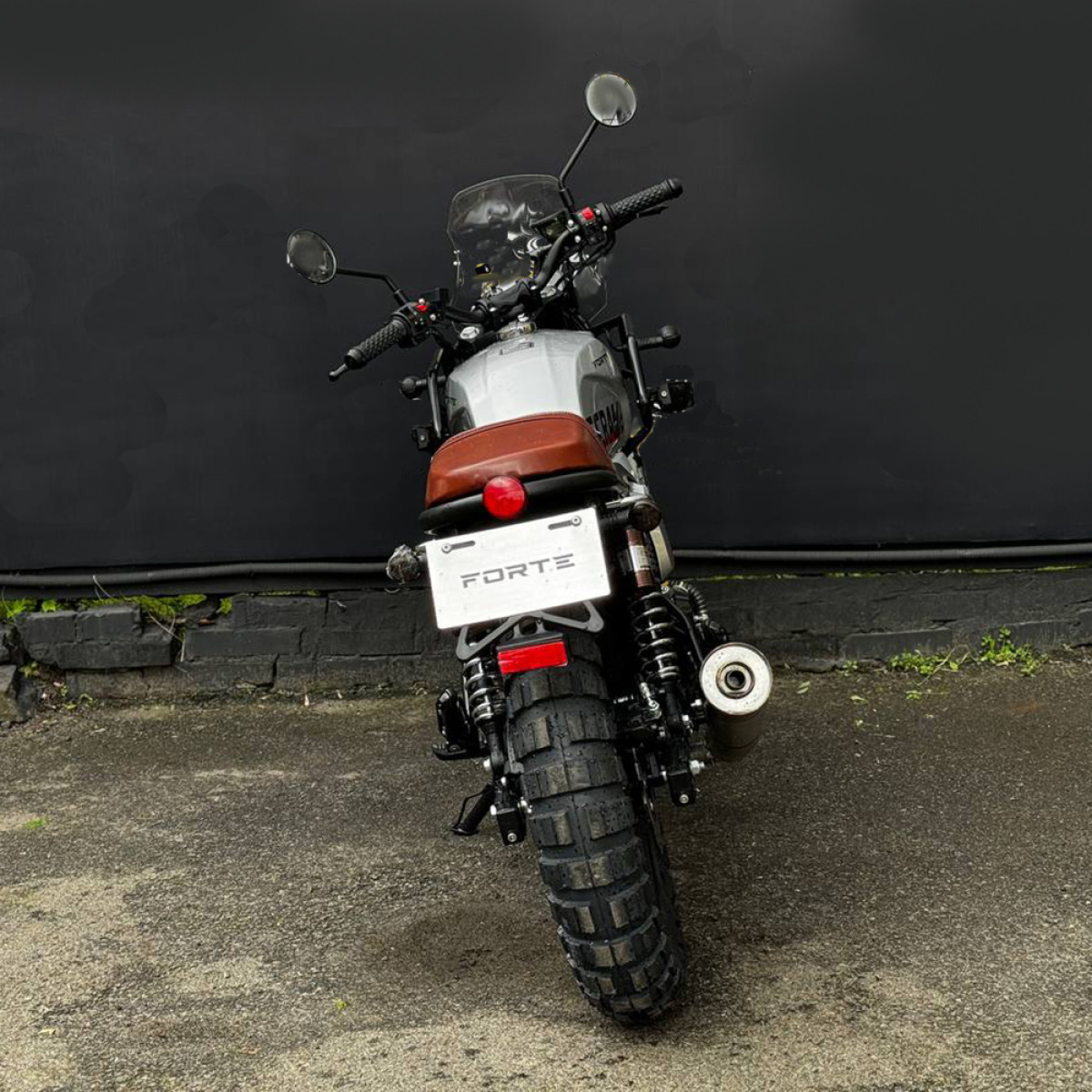 Мотоцикл Scrambler FT300-F6P Forte Сірий