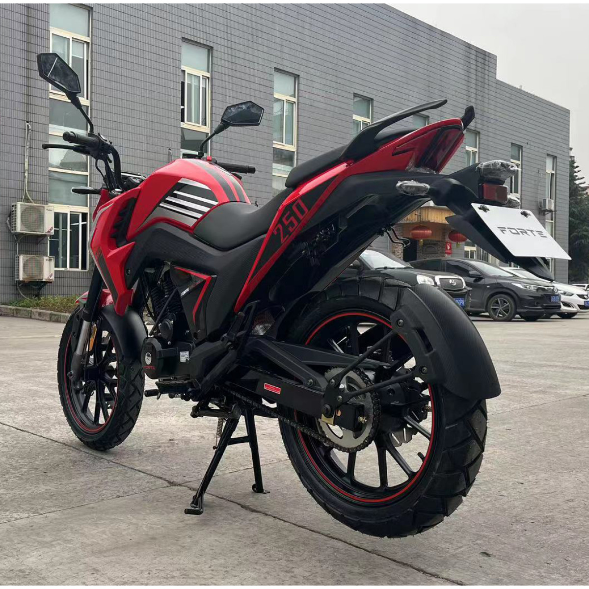 Мотоцикл BS-250 Forte Черно-красный