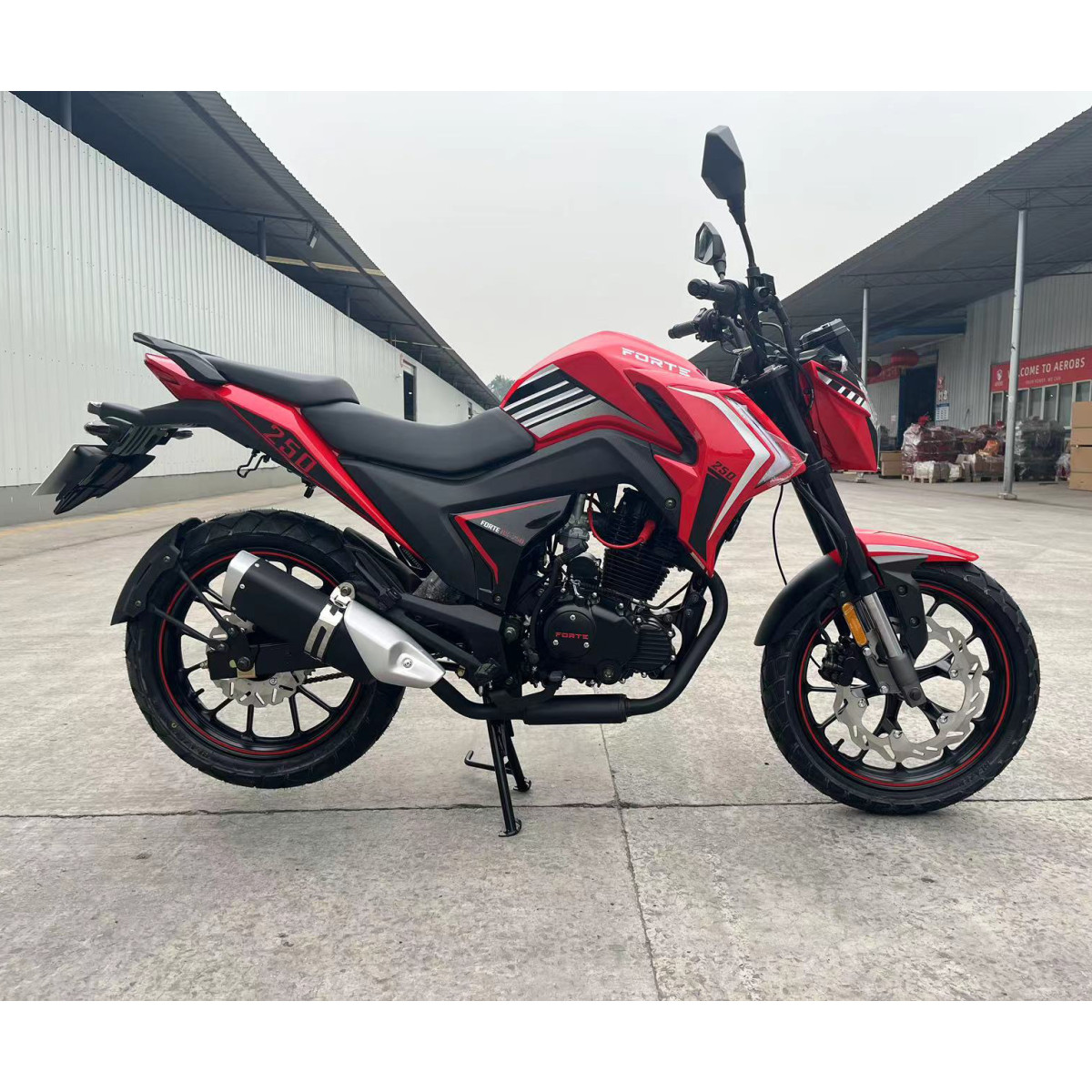 Мотоцикл BS-250 Forte Черно-красный
