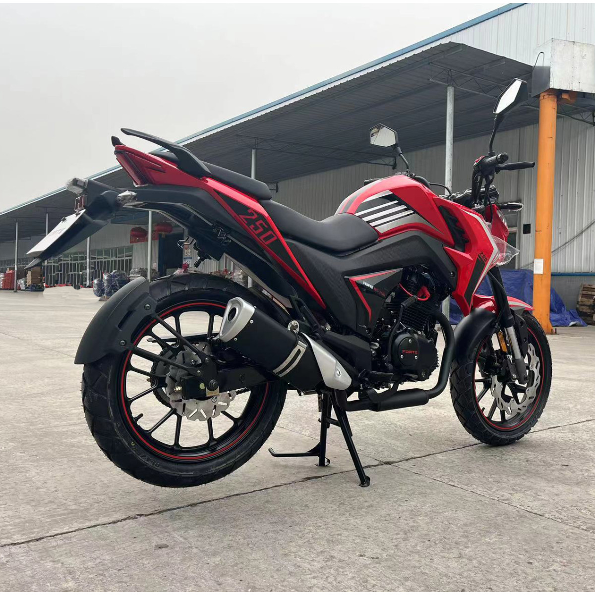 Мотоцикл BS-250 Forte Черно-красный