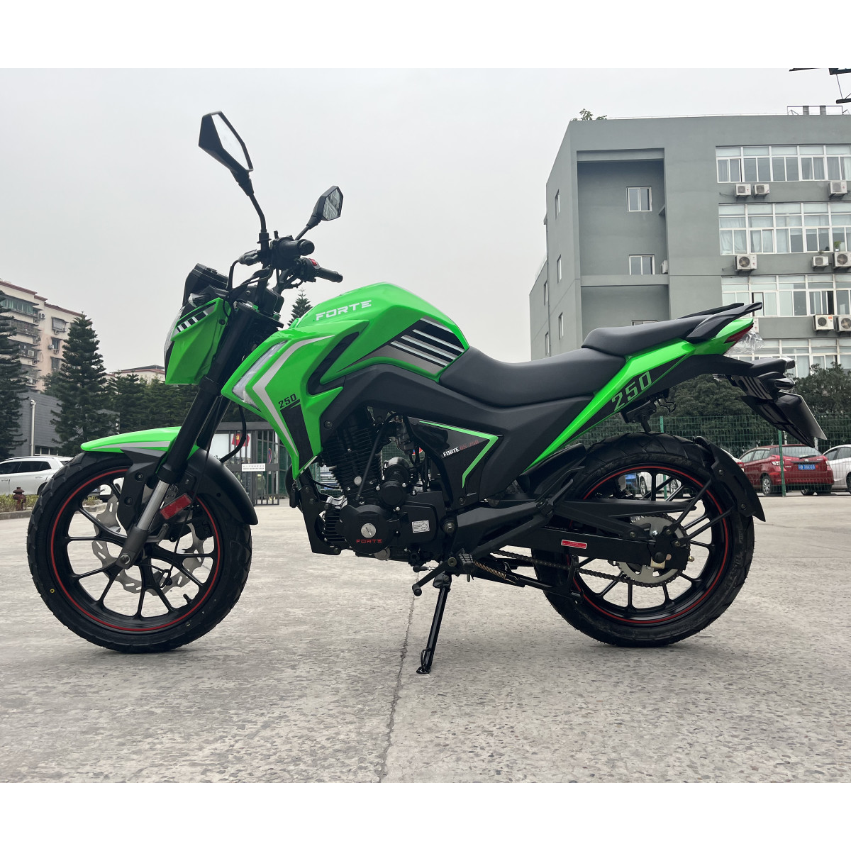 Мотоцикл BS-250 Forte Черно-зеленый