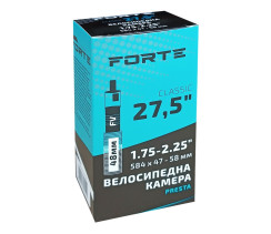 Велокамера FORTE Classic 27.5" х 1.75-2.25 FV Presta 48 мм