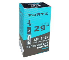 Велокамера FORTE Classic 29" х 1.95-2.125 FV Presta 48 мм