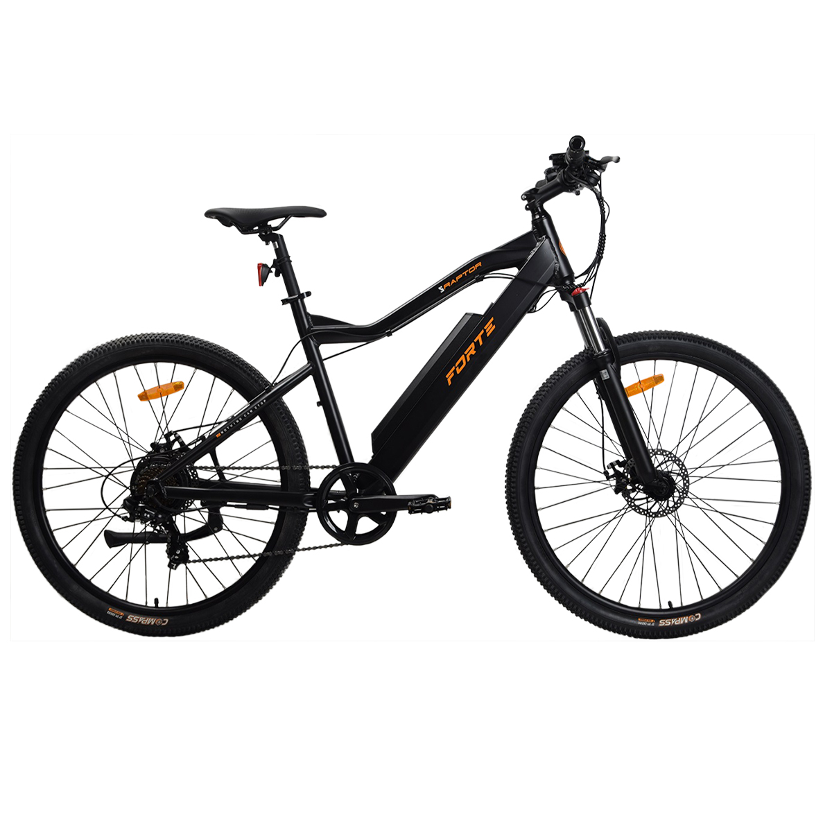Велосипед акумуляторний FORTE RAPTOR 350Вт 36В/10Ач 19"/27.5" чорний