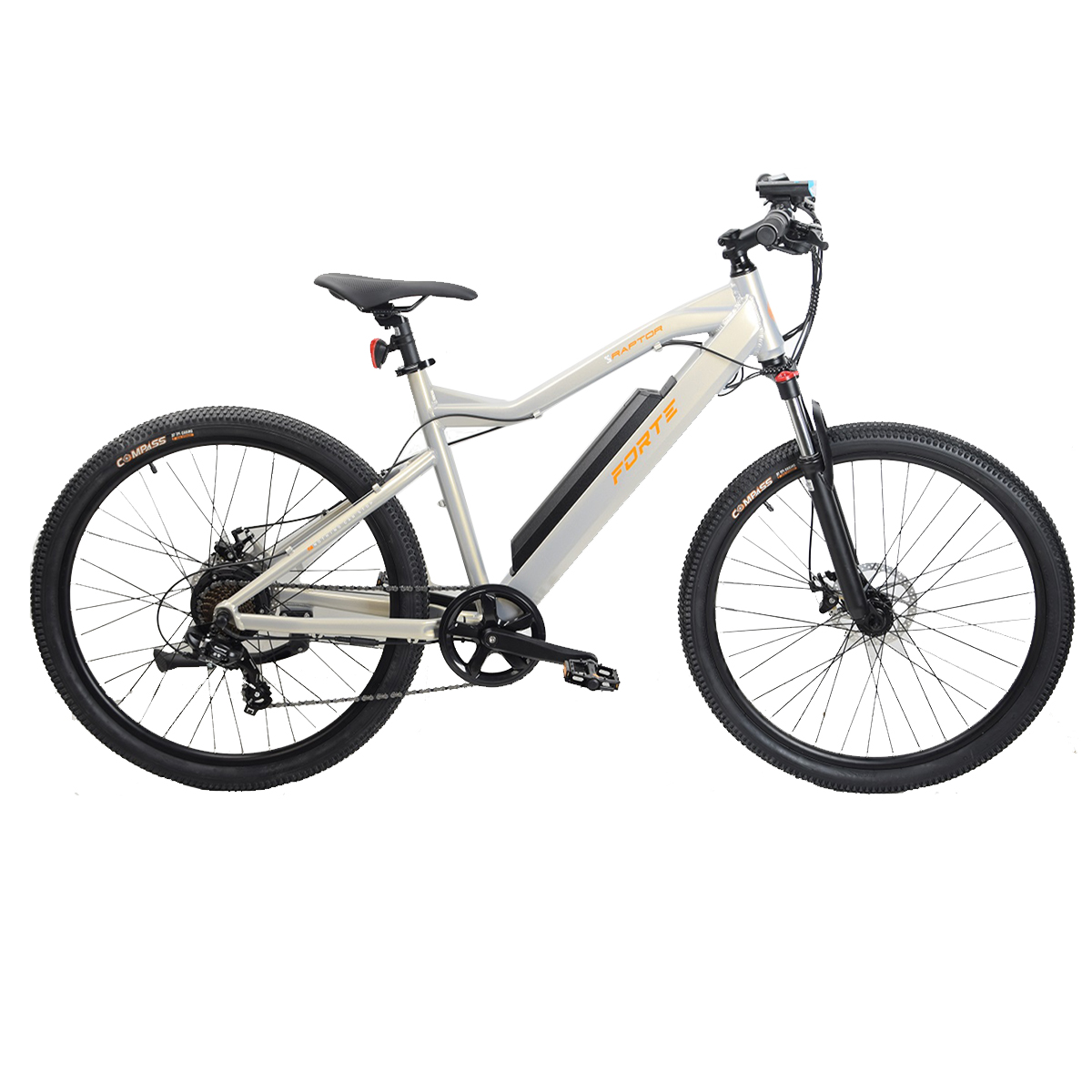 Велосипед акумуляторний FORTE RAPTOR 350Вт 36В/10Ач 19"/27.5" білий