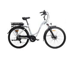 Велосипед акумуляторний FORTE ONIX 350Вт 36В/10Ач 19"/27,5" білий