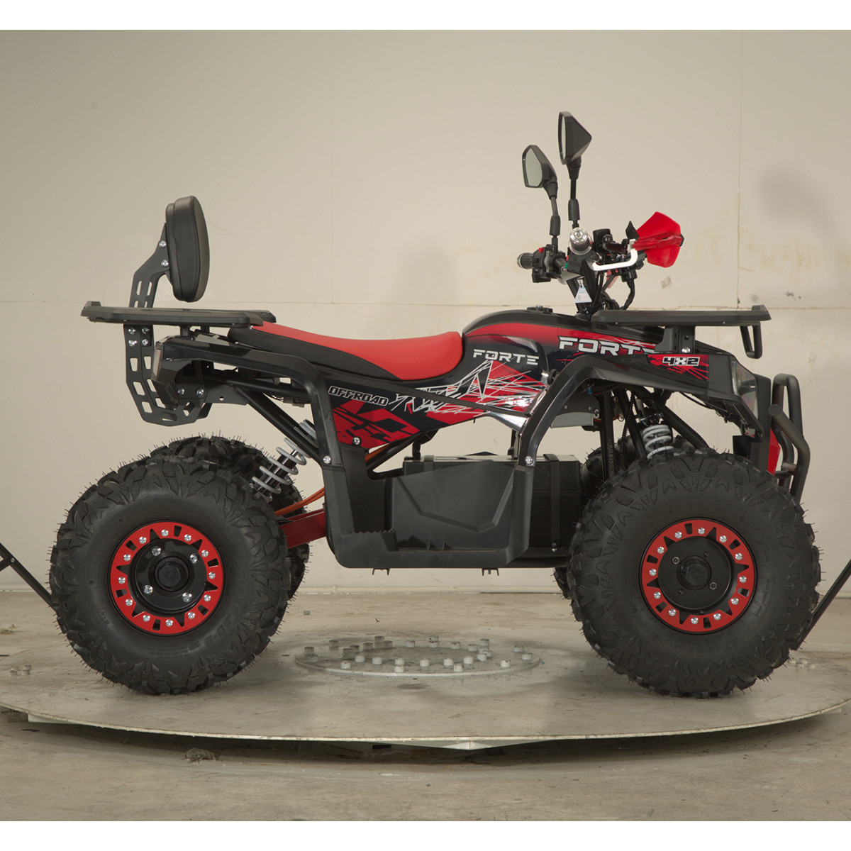 Квадроцикл акумуляторний FORTE ATV1000G Чорно-червоний