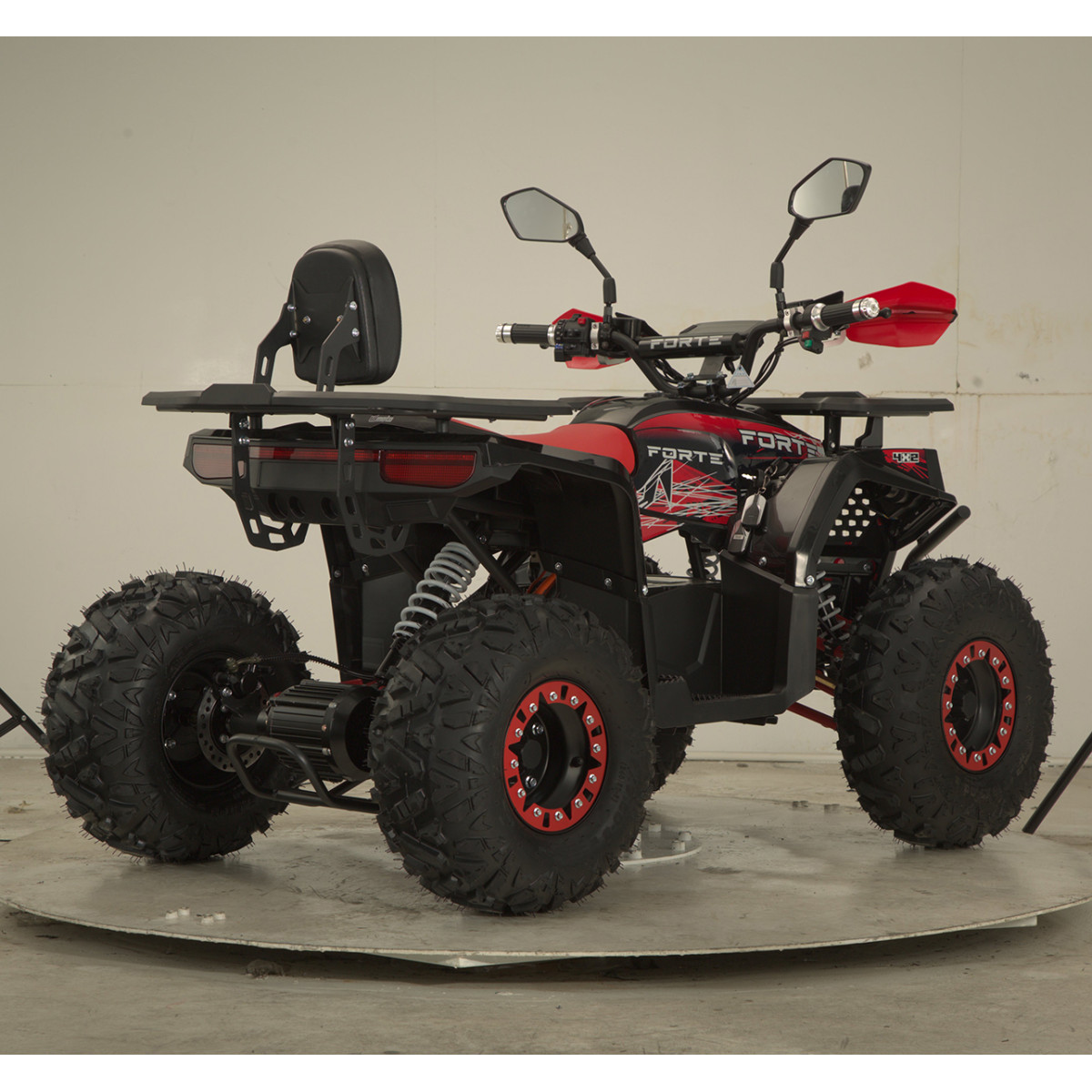 Квадроцикл акумуляторний FORTE ATV1000G Чорно-червоний