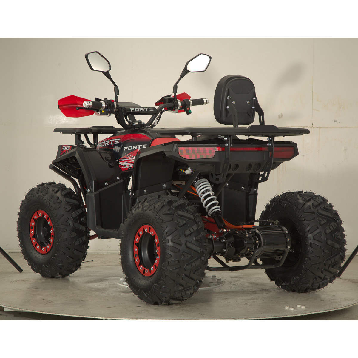 Квадроцикл акумуляторний FORTE ATV1000G Чорно-червоний