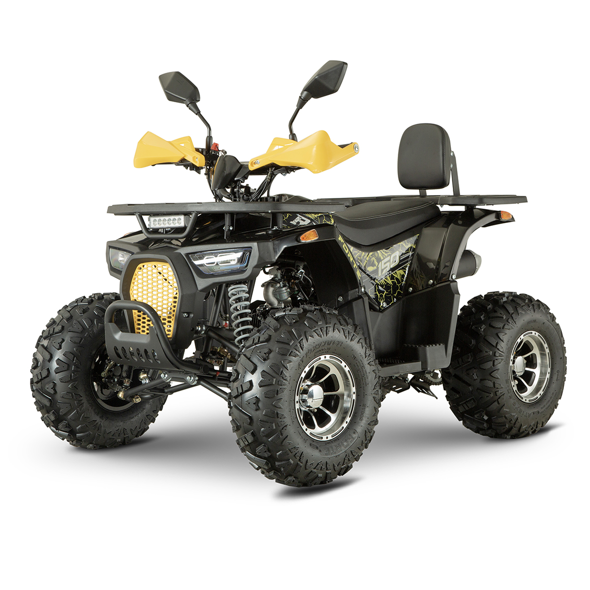 Квадроцикл FORTE ATV150P Чорно-желтый