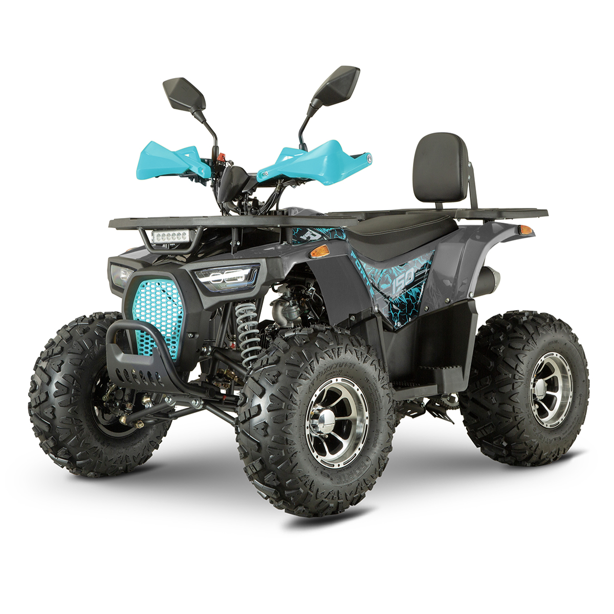Квадроцикл FORTE ATV150P Чорно-блакитний