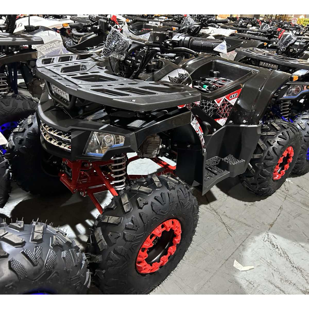 Квадроцикл FORTE ATV125F чорно-червоний