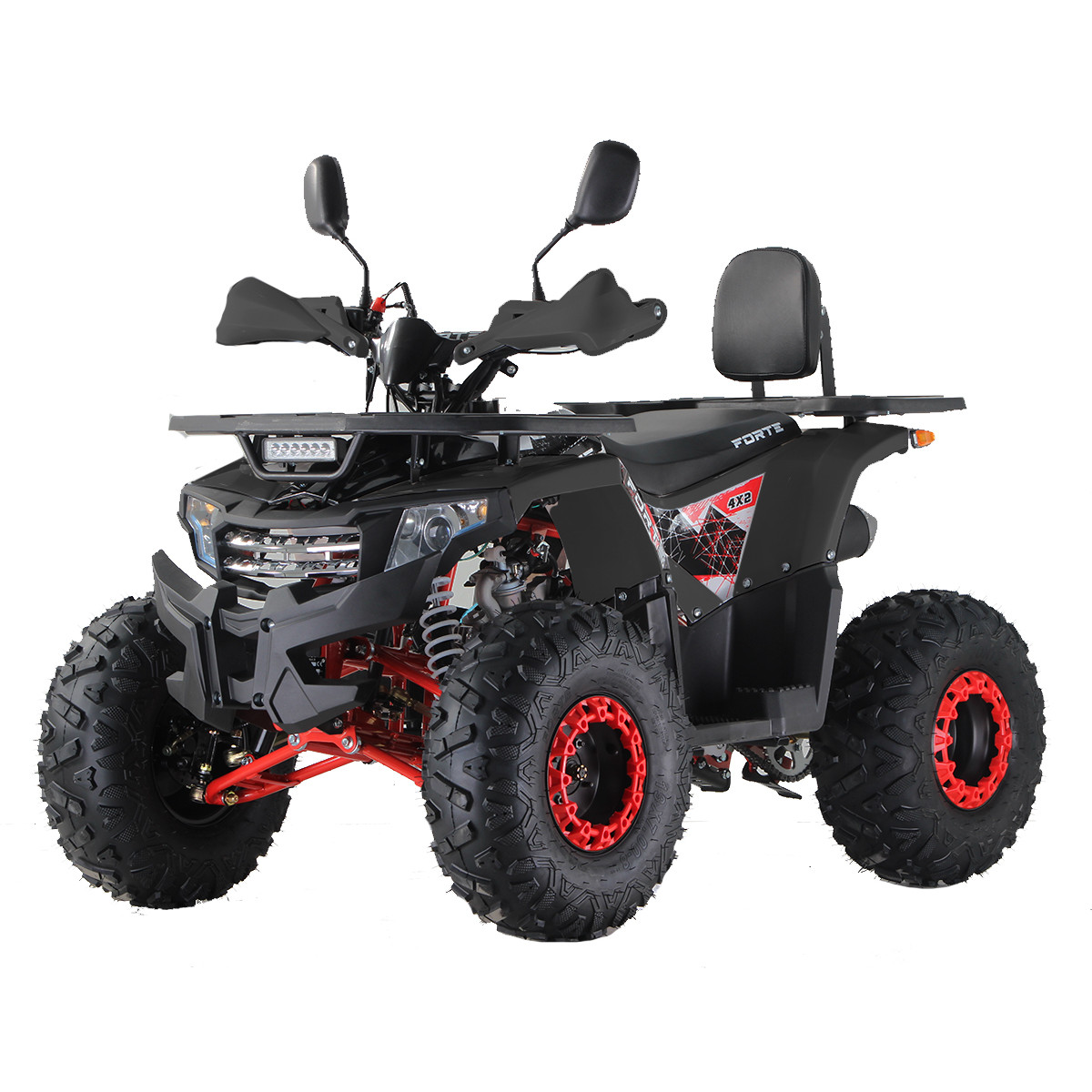 Квадроцикл FORTE ATV125F чорно-червоний