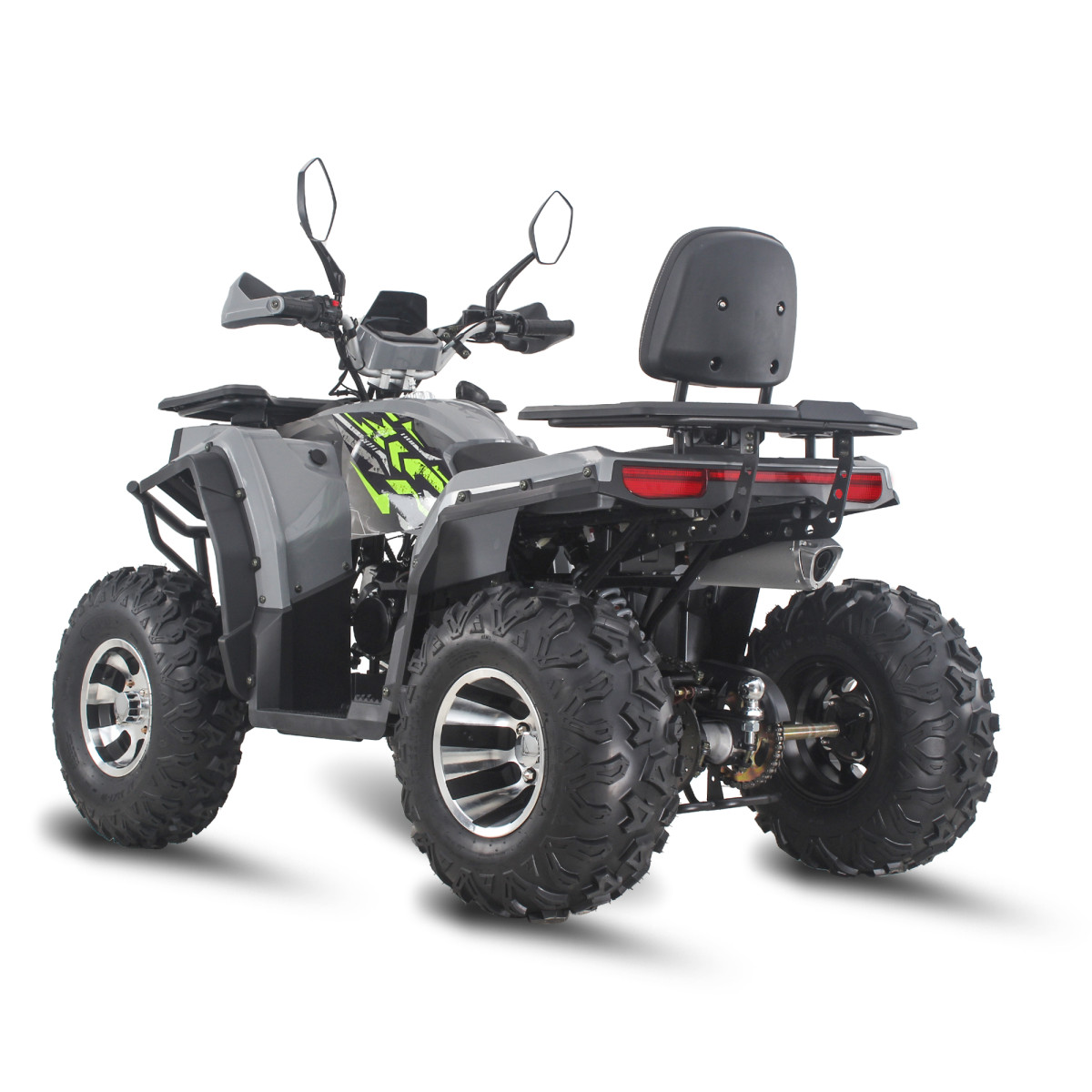 Квадроцикл FORTE ATV-200G PRO зелено-сірий