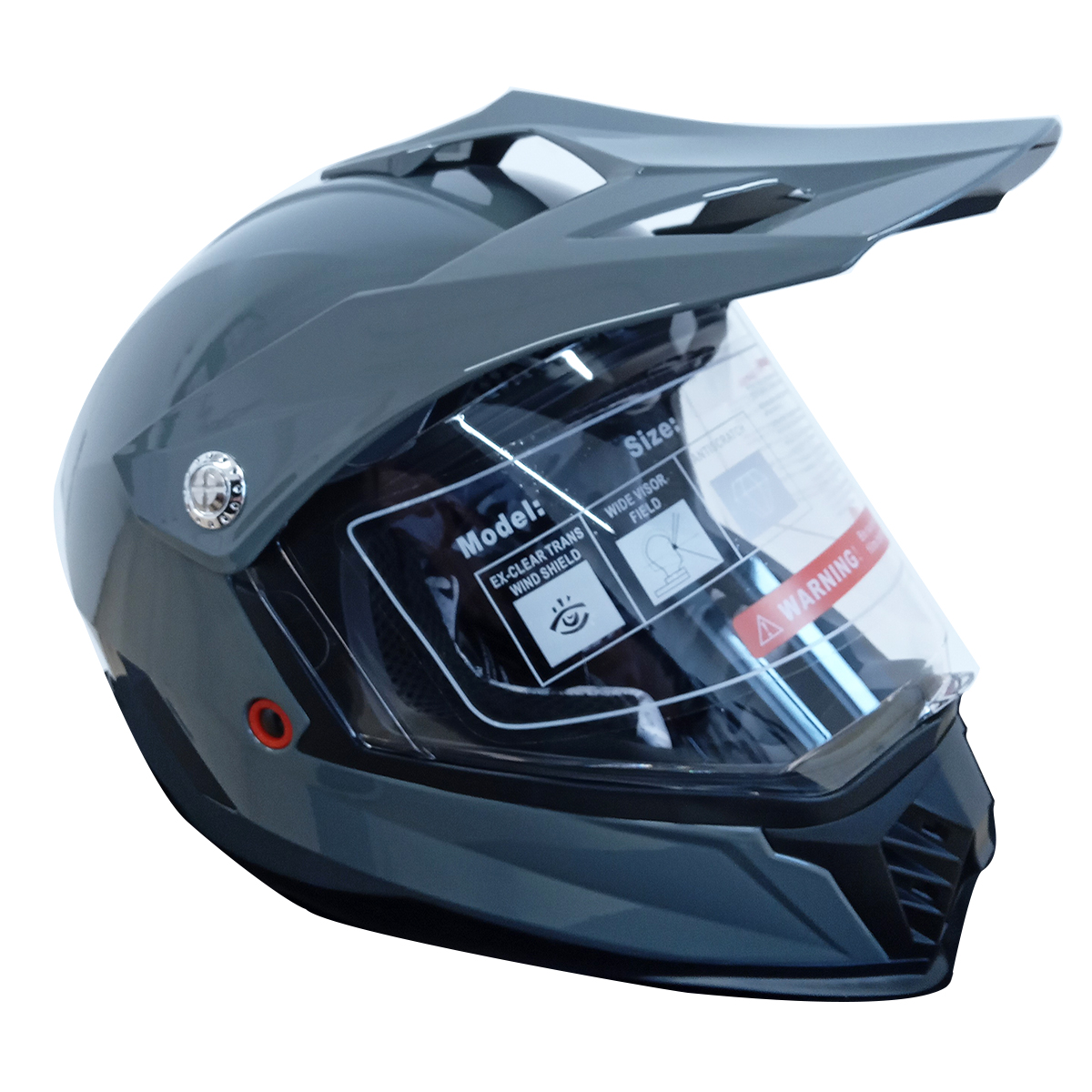 Мотошолом підлітковий FORTE BLD-818-2 Сірий L