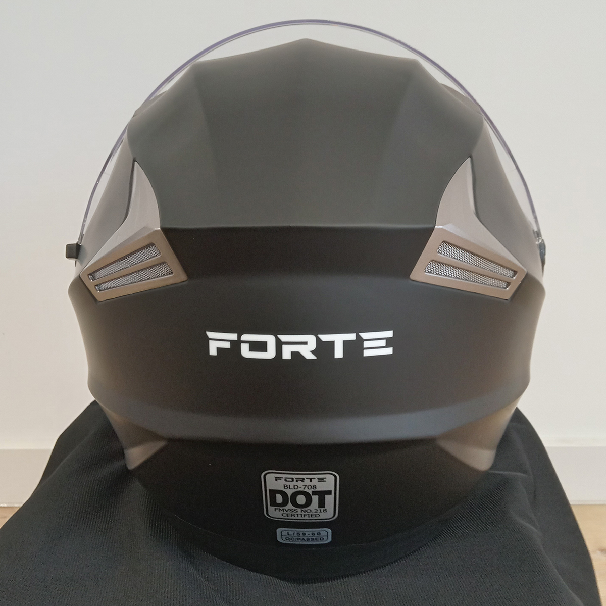 Мотошолом FORTE BLD-708 Чорний XL