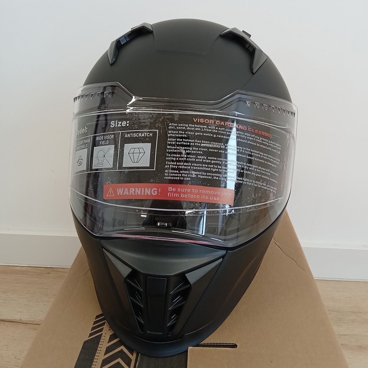 Мотошолом FORTE M69 Чорно сірий M