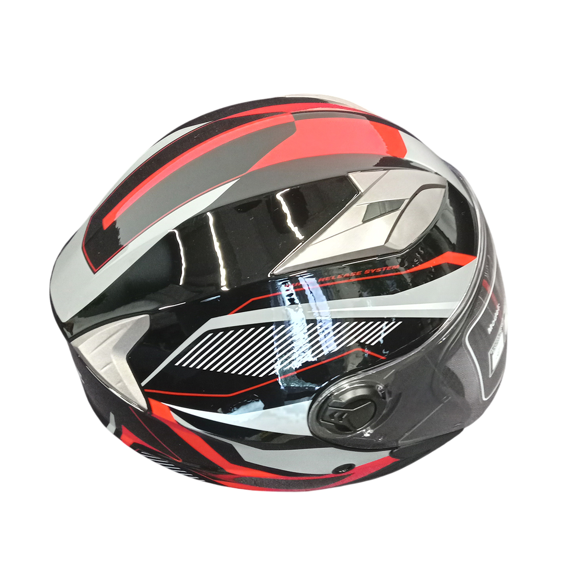 Мотошолом FORTE BLD-708 Чорно-червоний XL