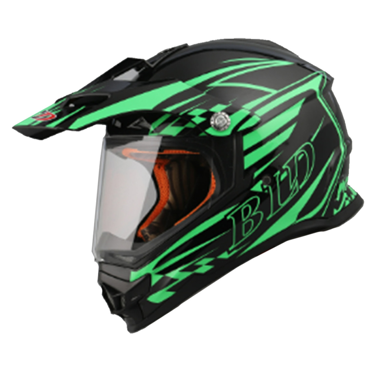 Мотошолом BLD-819-6 Forte Чорно-зелений S