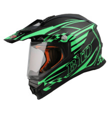 Мотошлем BLD-819-6 Forte L Черно-зеленый