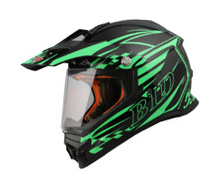 Мотошолом BLD-819-6 Forte L Чорно-зелений