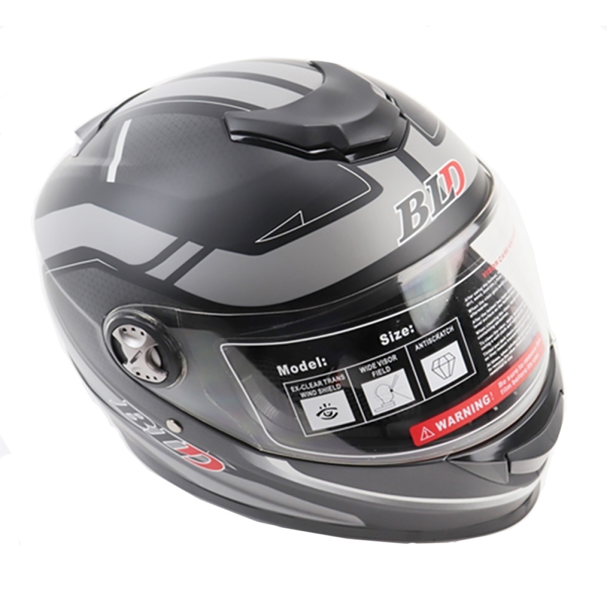 Мотошолом FORTE BLD-M65 Чорно-сірий M