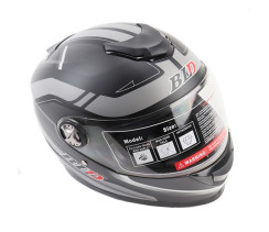 Мотошолом FORTE BLD-M65 Чорно-сірий M