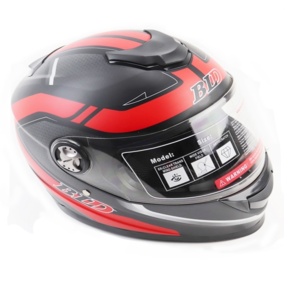 Мотошлем FORTE BLD-M65 Черно-красный L