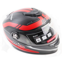 Мотошолом FORTE BLD-M65 Чорно-червоний XL