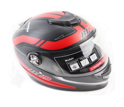 Мотошолом FORTE BLD-M65 Чорно-червоний L