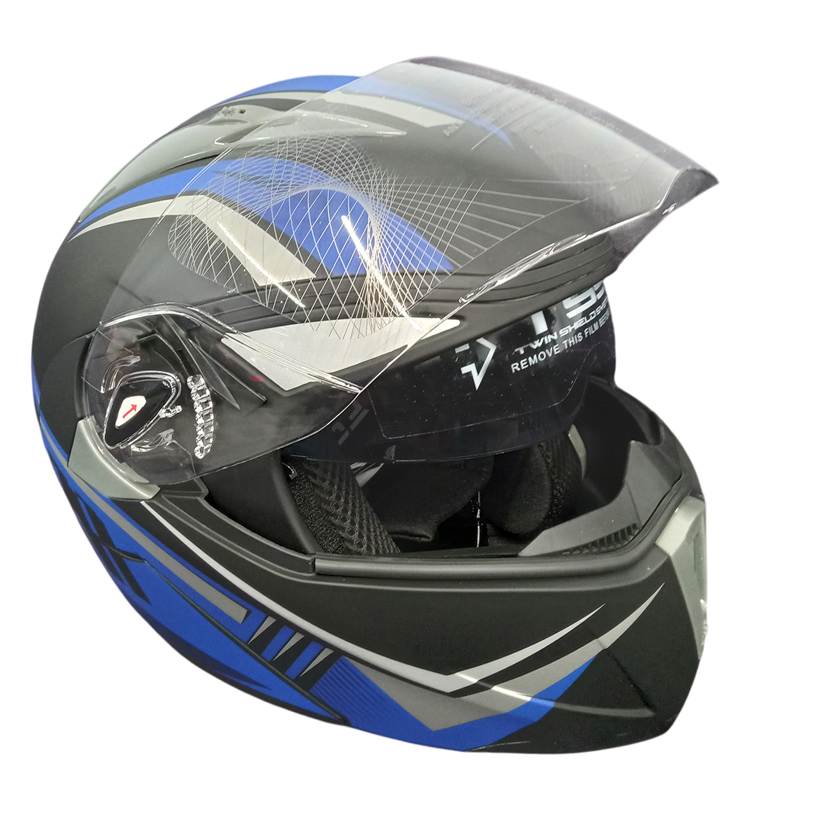 Мотошлем FORTE BLD-158 Черно-синий XL