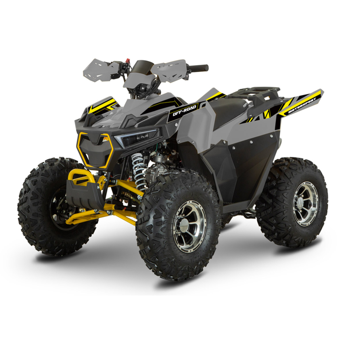 Квадроцикл FORTE AFF125 PRO сіро-жовтий