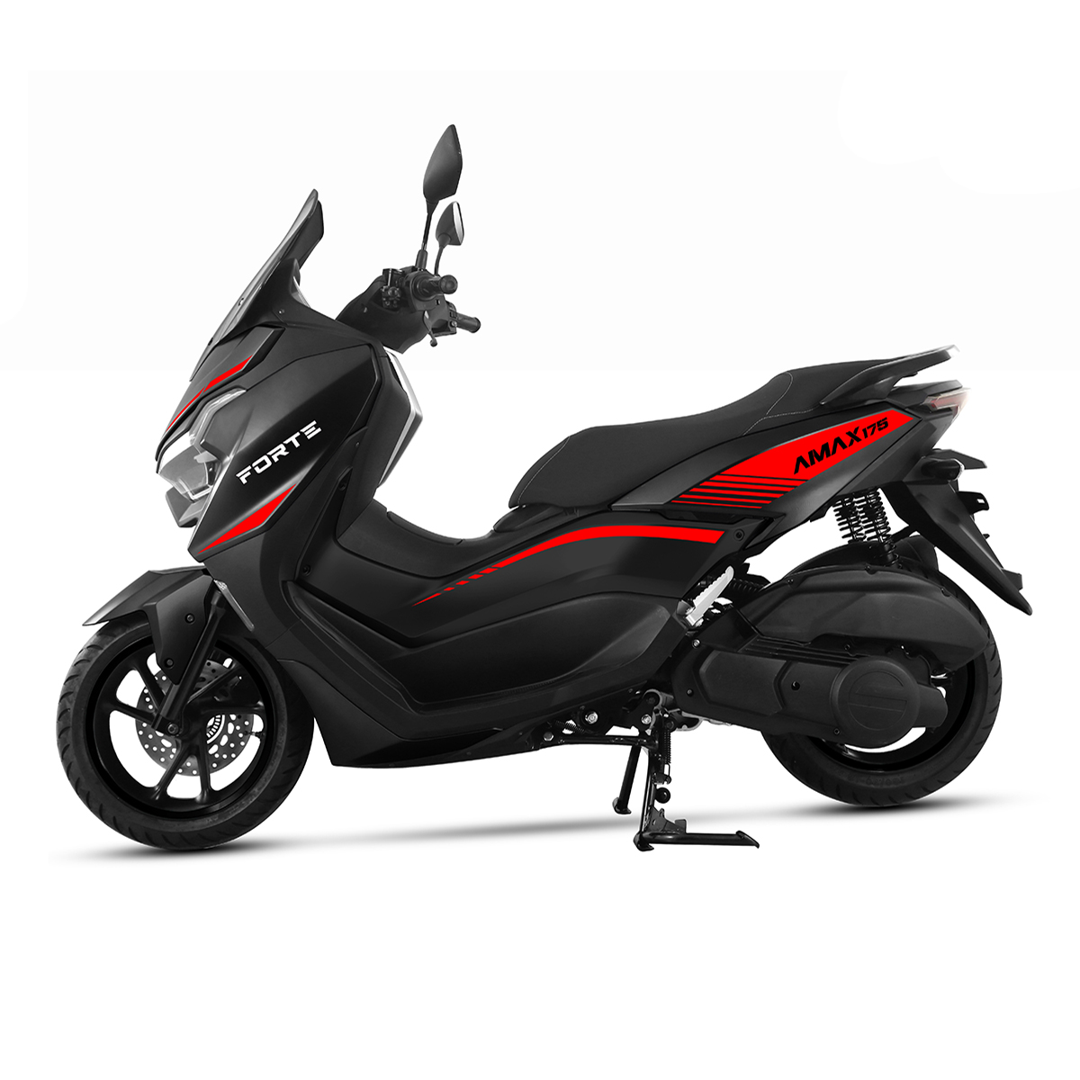 Скутер FORTE AMAX Чорно-червоний