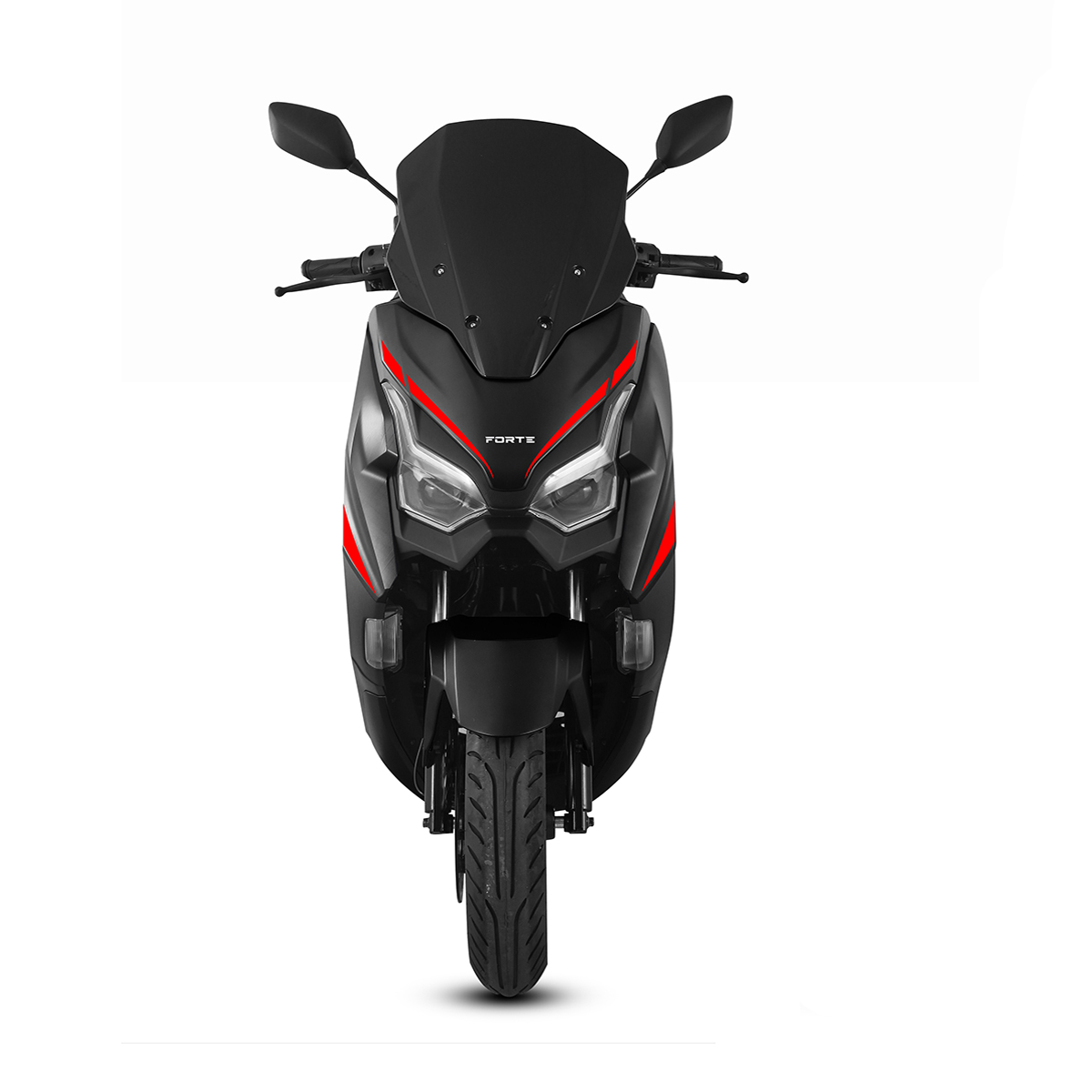 Скутер FORTE AMAX Чорно-червоний