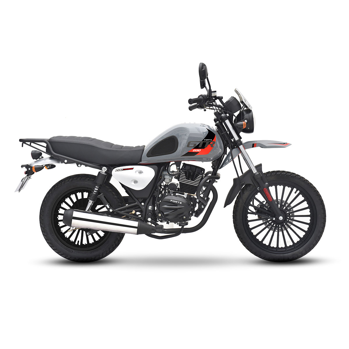 Мотоцикл Forte SK200-B3Y Серый