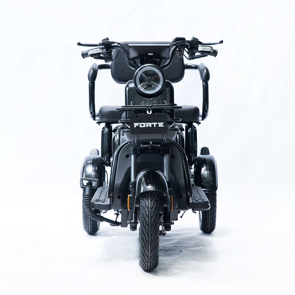 Трицикл аккумуляторный Forte Family-P1000 Черный
