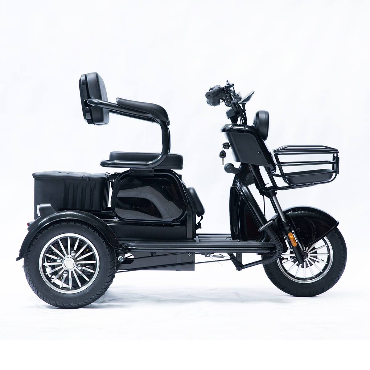 Трицикл аккумуляторный Forte Family-P1000 Черный