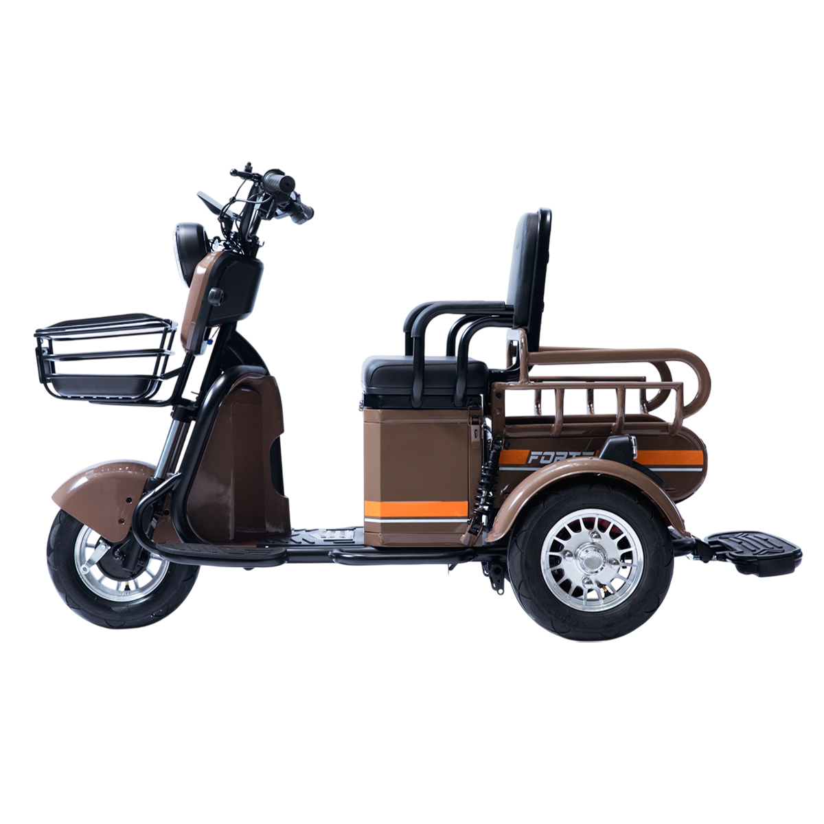 Трицикл акумуляторний Forte CARGO-P650 Коричневий