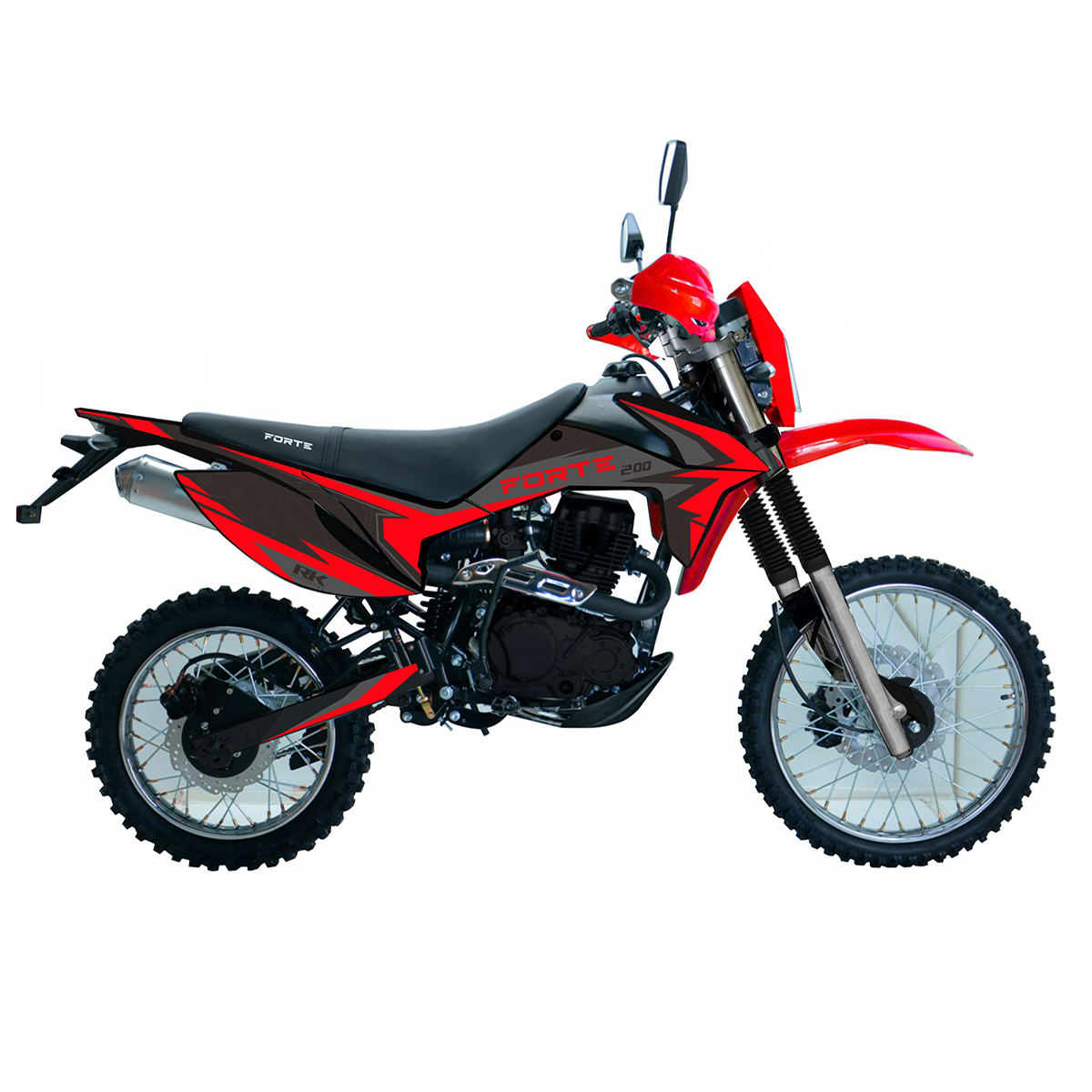 Мотоцикл Forte FT200GY-C2 Красный