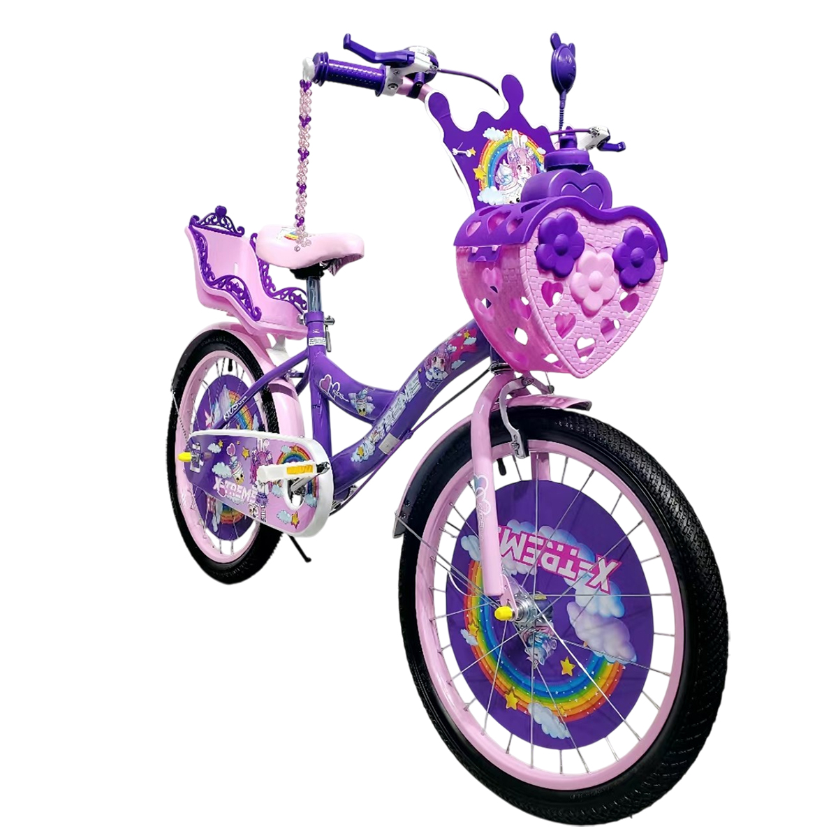 Дитячий велосипед X-Treme PRINCESS 20" фіолетовий