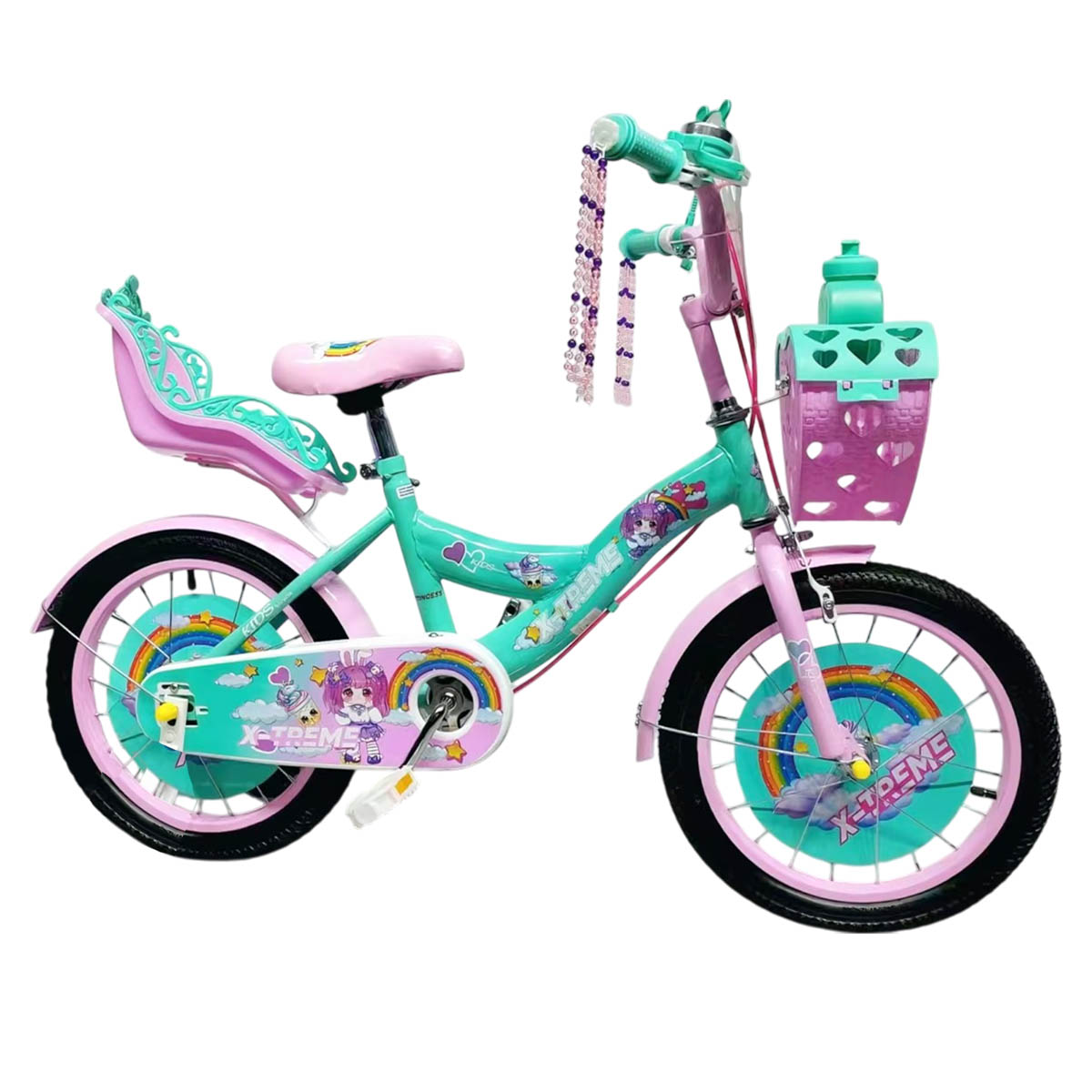 Дитячий велосипед X-Treme PRINCESS 20" блакитно-рожевий