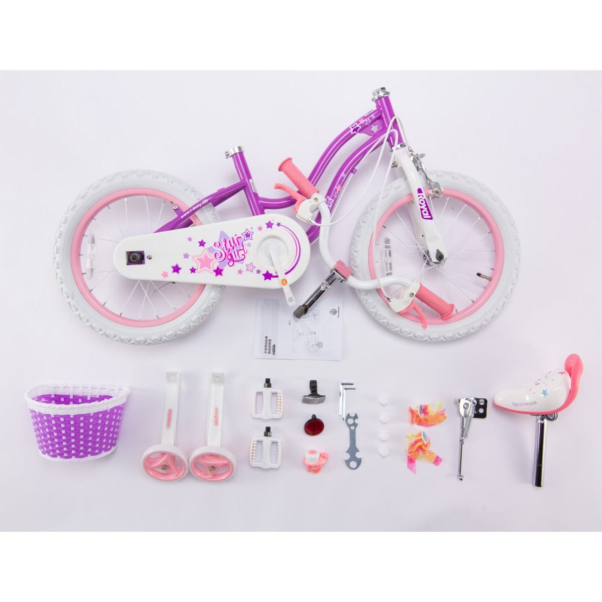 Детский велосипед RoyalBaby STARGIRL 25.16-02 фиолетовый