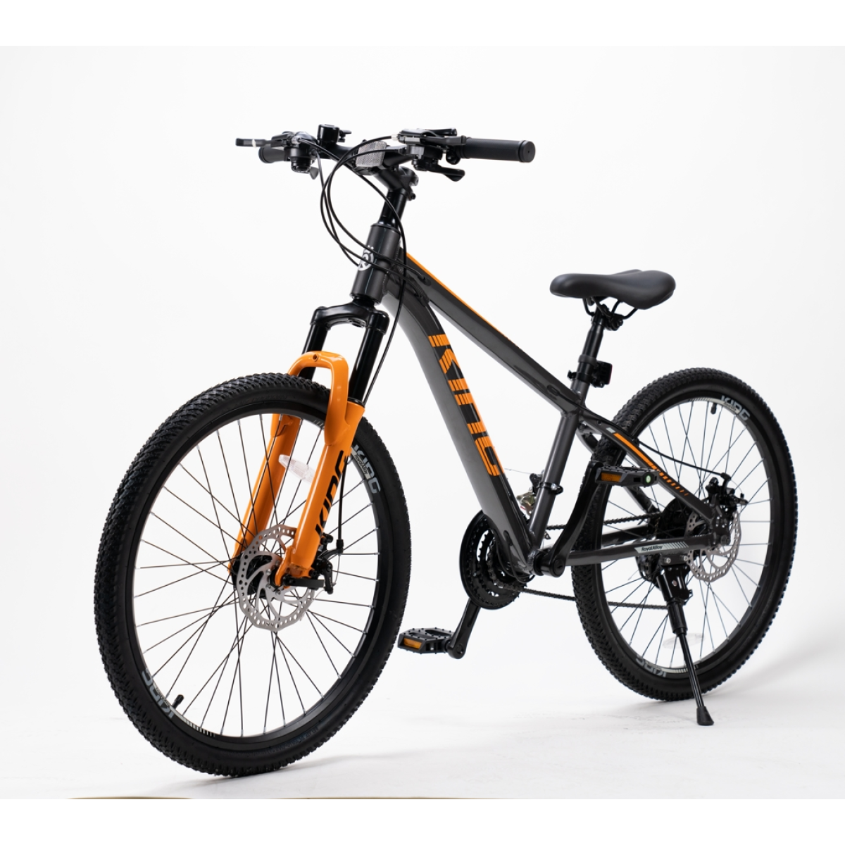 Детский велосипед RoyalBaby KING 25.24-03 серебряный