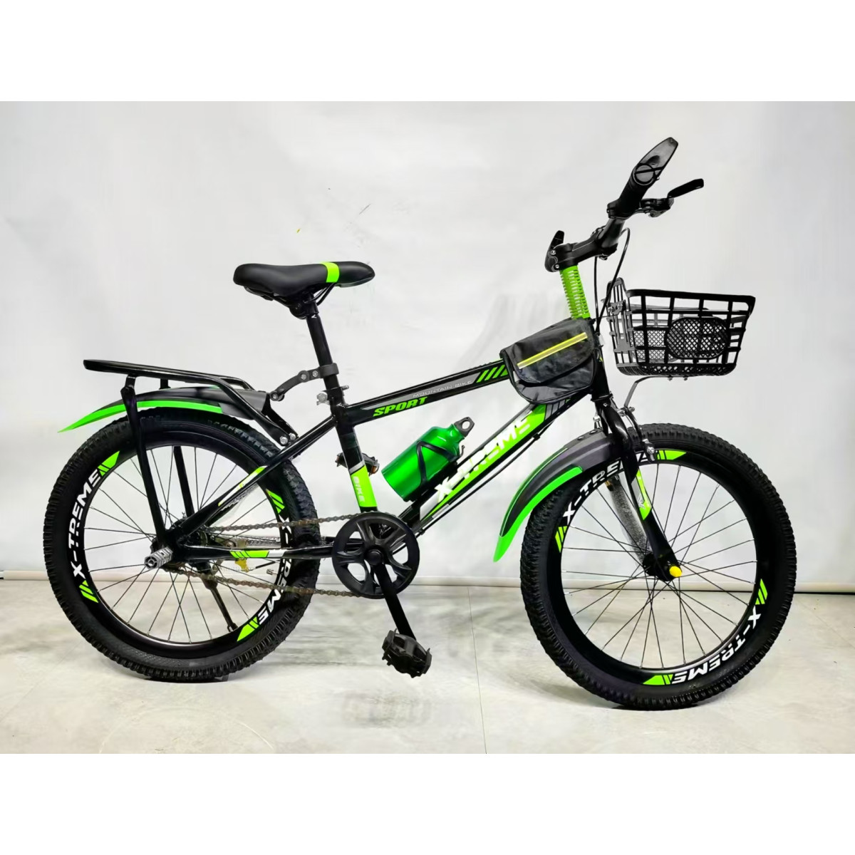 Дитячий велосипед X-Treme PRIME 25.20-04 чорно-зелений