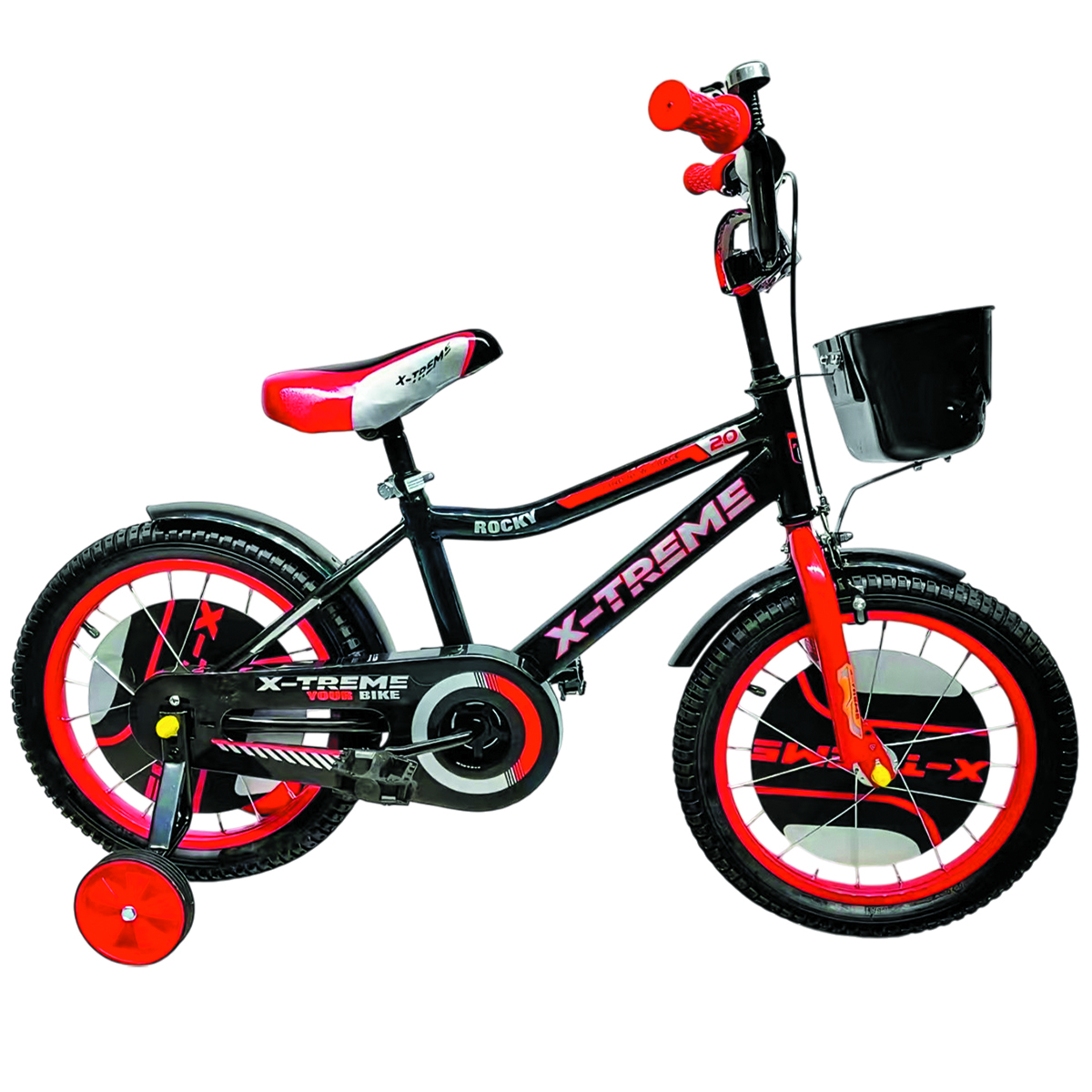 Дитячий велосипед X-Treme ROCKY 25.16-03 чорно-червоний